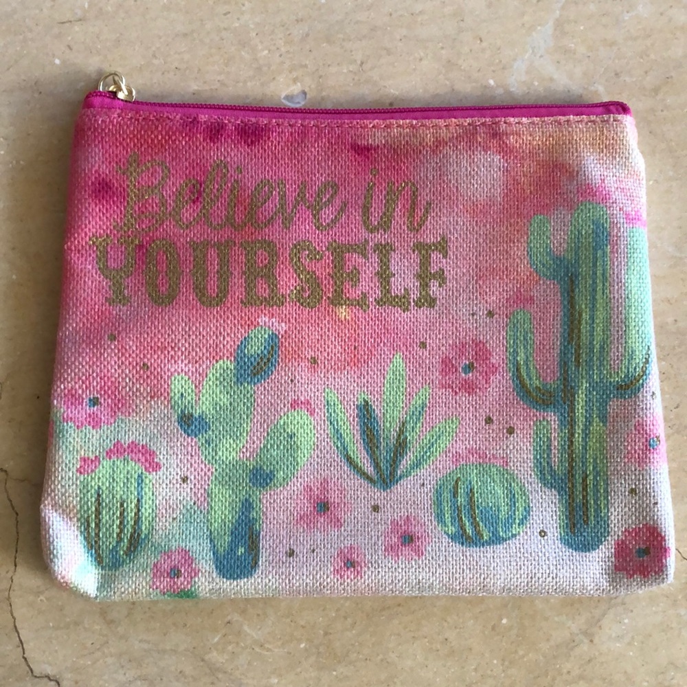 “Believe in Yourself” Pouch NWOT